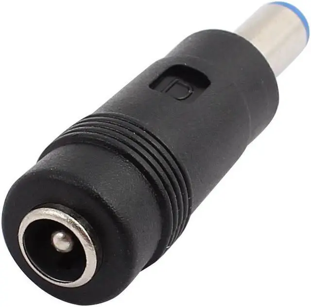 Main image of 2.1mm x 5.5mm DC Power Coupler Male to Female Connector Black