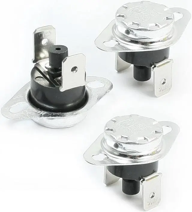 Main image of Unique Bargains 3 x 80C Manual Reset Thermostat Normal Closed Temperature Switch 250V 10A