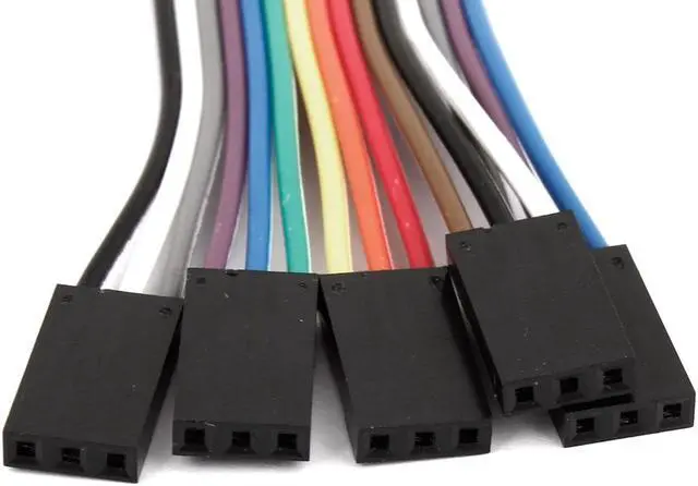 Alt view image 3 of 3 - Unique Bargains 10cm x 2.54mm Dual Female Ends Connector Test 3 Pin Jumper Cable Wire 5 Pcs