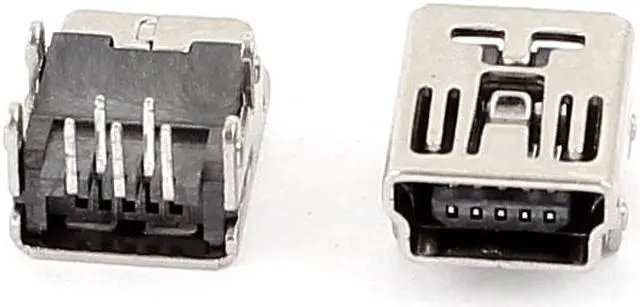 Alt view image 2 of 2 - 10PCS 5-Pin Type B SMT SMD Mini USB Female Socket Jack Connector