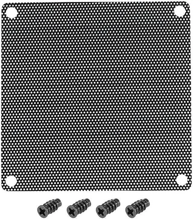 Main image of 3 Pcs Black PC Fan Dust Filter Plastic Dustproof Computer Case Mesh 80x80mm