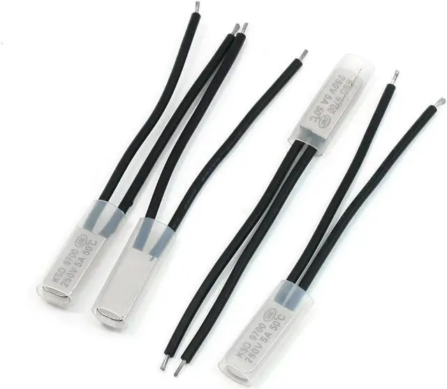 Main image of Unique Bargains 4 x Bimetal Temperature Switch Thermostat 50 Degree Celsius NC KSD9700