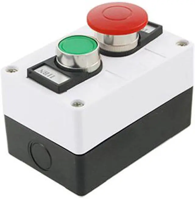 Main image of 660V 10A NO NC Momentary Switch Push Button Control Box