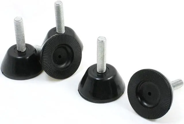 Main image of 5 Pcs 1.6" Diameter Base 0.31" x 1.2" Thread Leveling Feet Mounts