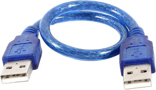 Main image of Unique Bargains USB 2.0 Type A Male to Male M/M Connector Extension Cable 30cm 1Ft