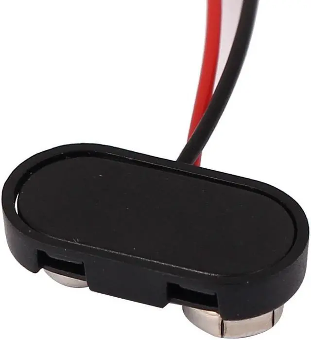 Alt view image 4 of 4 - 3 Pcs 9V Battery Clip Connector T Type Holder Buckle Double Lead Wire 15cm Long