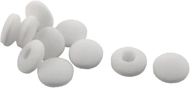 Main image of Sponge Earphone Headset Earbud Covers Cushions Pad Protector White 10 Pcs