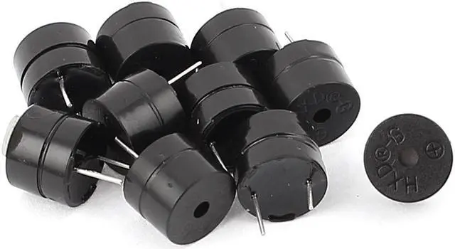 Main image of 3V/5V 12mm Dia Electronic Alarm PCB Panel Mounting Piezo Buzzer Sounder 10pcs