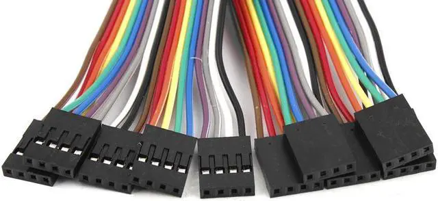 Alt view image 2 of 2 - Unique Bargains 5 Pcs 20cm 2.54mm 4 Pin Female to Female Cable Line Connect Jumper Wire Colorful