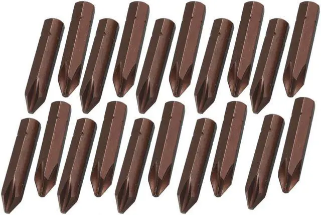 Main image of 20 x Hex Shank 8mm Phillips Crosshead Screwdriver Bits 40mm Length