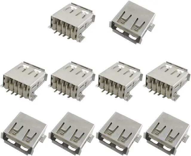 Main image of Unique Bargains USB Type A Female Solder Socket Converter Adapter 10 Pcs
