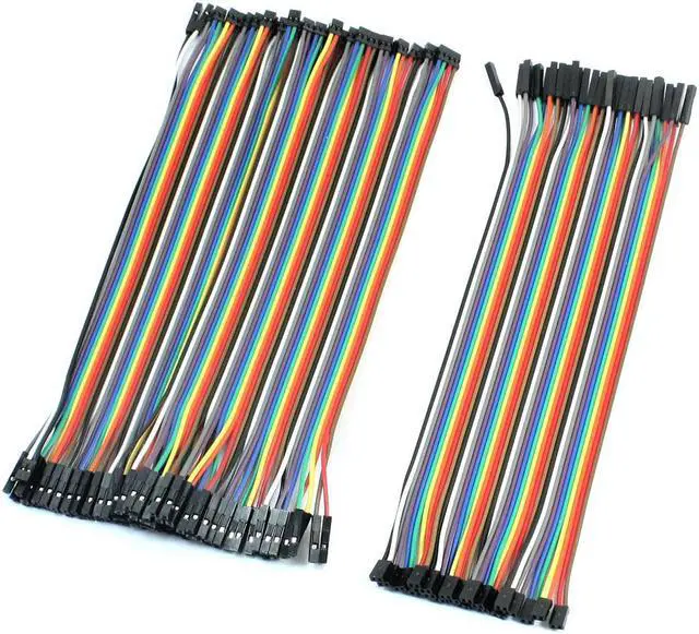 Main image of 60Pcs 20cm 2.0mm to 2.54mm Female Connector Jumper Cable Test Line Colored