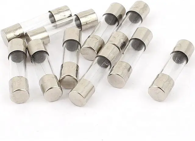Main image of Unique Bargains 10Pcs 250V 0.75A 750mA Fast Blow Glass Fuses Tubes 5mm x 20mm