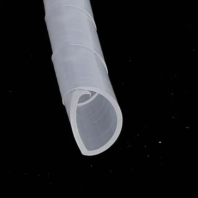 Alt view image 2 of 2 - 6mm OD 4M PE Polyethylene Spiral Cable Wire Wrap Tubing White