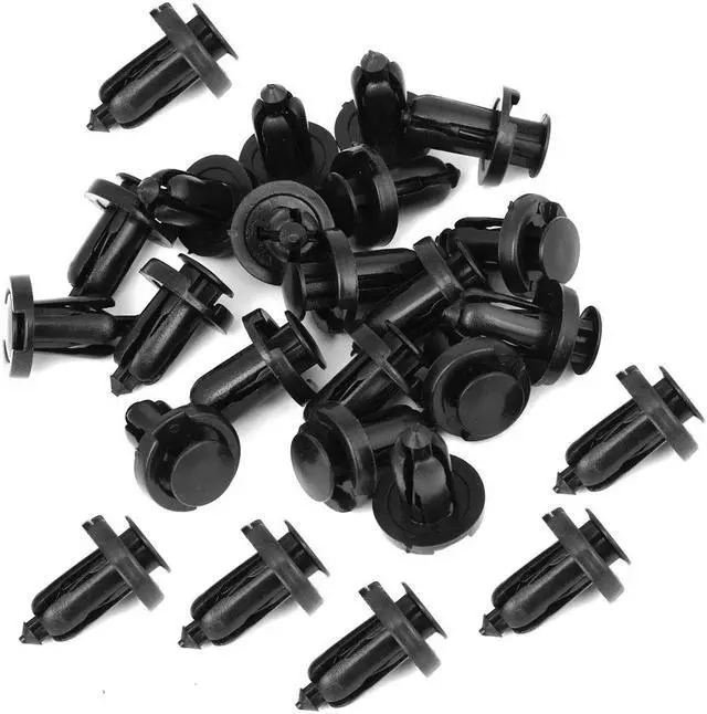 Main image of 25x 10mm Hole Fastener Rivet Bumper Push Type Retainer Clips for Honda Acura New