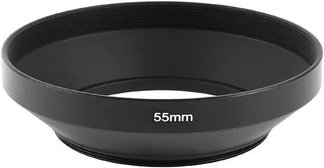 Main image of 55mm Thread Metal Screw In Mount Wide Angle Lens Hood Cover Replacement