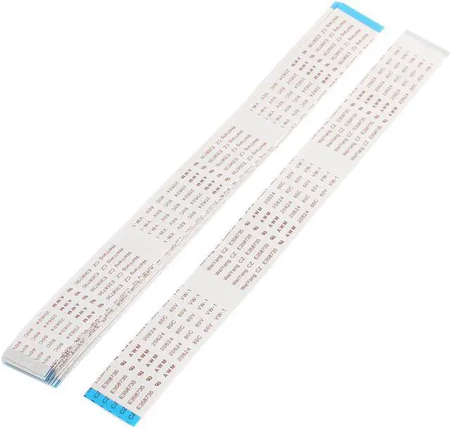 Main image of Unique Bargains 10Pcs 0.5mm Pitch 40 Pin AWM 20624 80C 60V Flexible Flat Cable FFC FPC 200mm