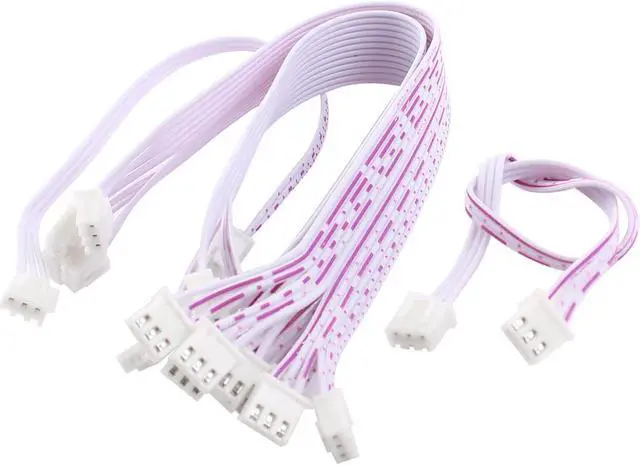 Main image of 10Pcs 2.54mm Dual Ends 3-Pin Male JST-XH Extension 20cm Length