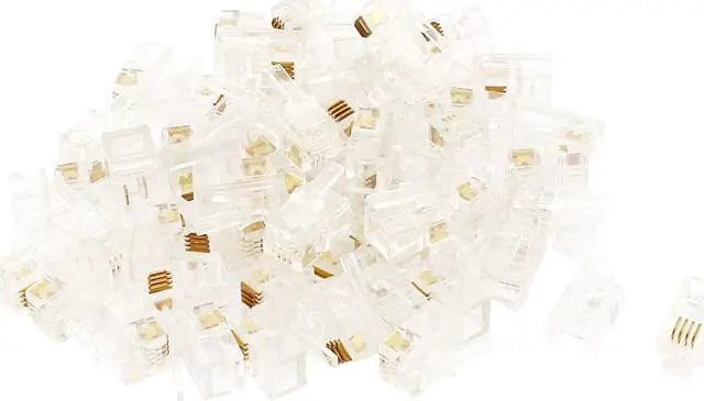 Main image of 56pcs RJ11 Phone Modular Telephone Cord Connector Adapter Crimp