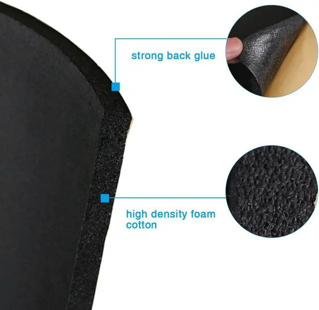 Alt view image 3 of 7 - 118mil 10.76sqft Car Auto Truck Floor Door Roof Sound Insulation Noise Proofing Deadener Mat 40"x40"