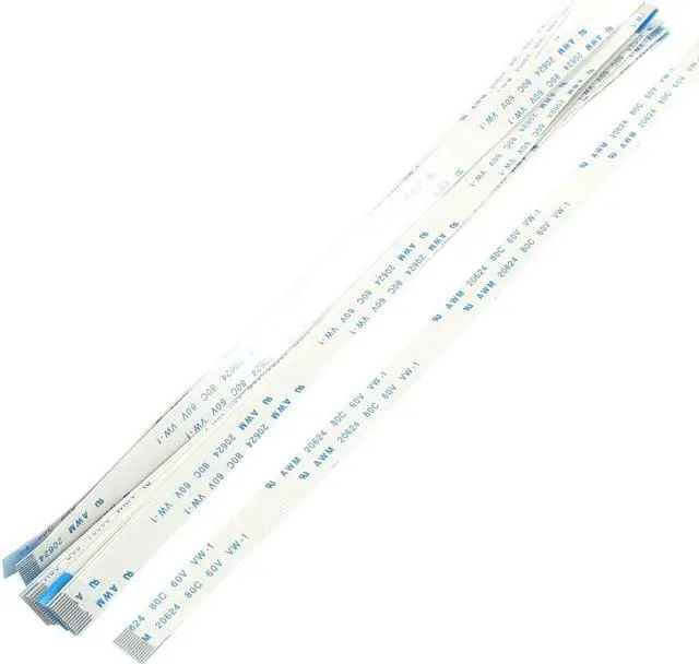 Main image of Unique Bargains 10Pcs 0.5mm Pitch 14 Pin AWM 20624 80C 60V VW-1 Flexible Flat Cable FFC 200mm