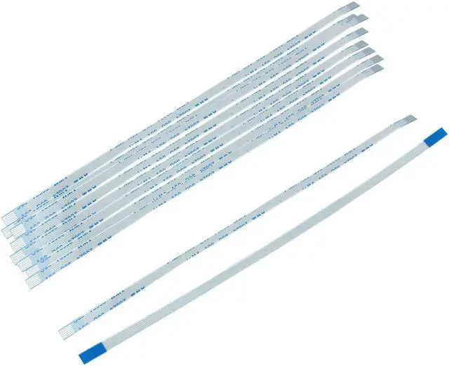 Main image of 10Pcs 0.5mm Pitch 6 Pin AWM 20624 80C 60V VW-1 Flexible Flat Cable 150mm