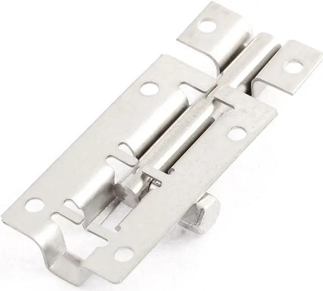 Alt view image 3 of 3 - Unique Bargains 5cm Long Stainless Steel Door Gates Safety Latch Sliding Lock Barrel Bolt 4 Pcs