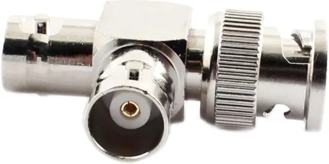 Alt view image 2 of 2 - Unique Bargains CCTV BNC 1 Male to 2 Female M/F 3 Way RF Coaxial Connector Tee Adapter 5pcs