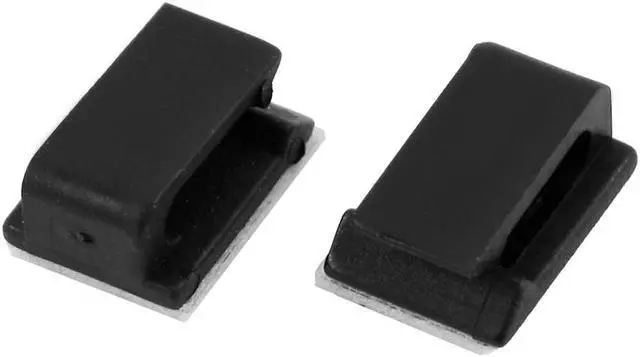 Alt view image 4 of 4 - 100 PCS Adhesive Wire Cord Cable Holder Tie Clip Fixer Organizer Drop Clamp