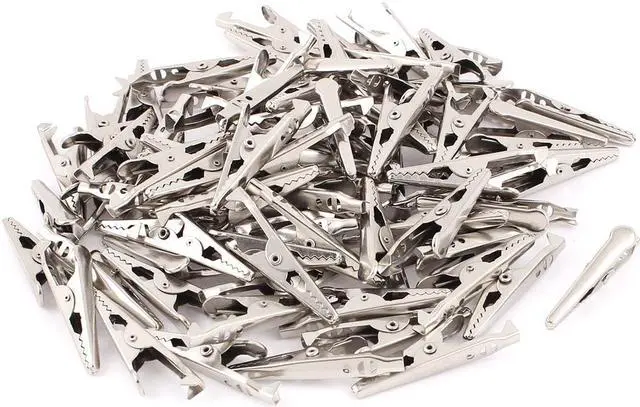 Main image of 90pcs Mini Electrical Crocodile/Alligator Test Clip Clamp Jaw 10x42mm
