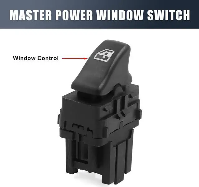 Alt view image 3 of 4 - Power Window Switch Front Right Passenger Side for 00-04 Chevy Venture 10416106