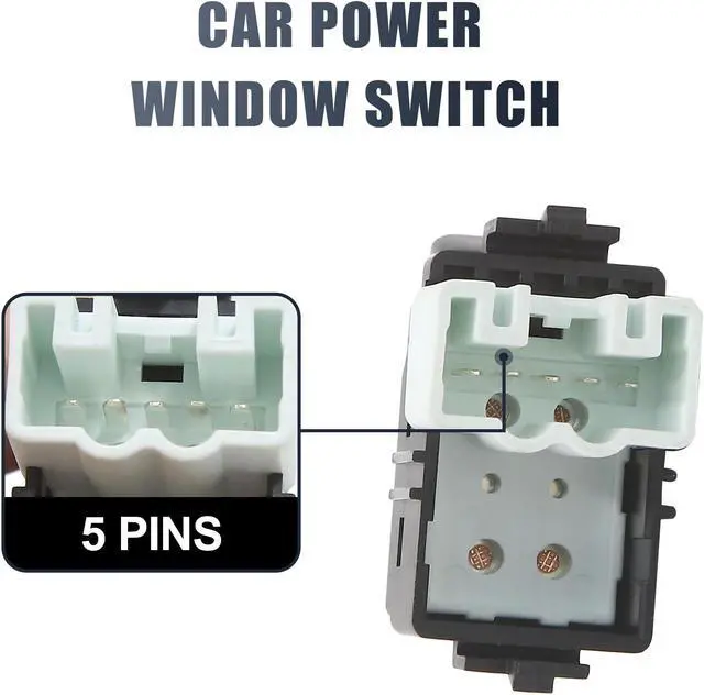 Alt view image 4 of 5 - Front Passenger Side Rear Door Power Window Master Switch 84810-12080 for Toyota