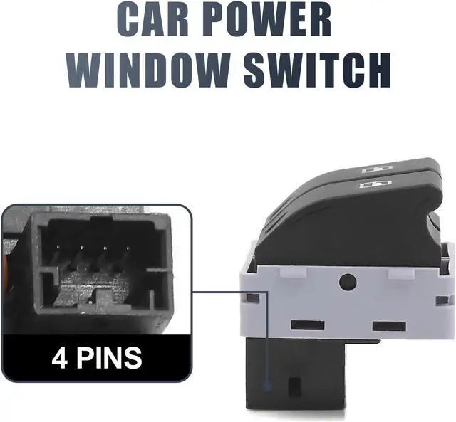 Alt view image 4 of 4 - Front Electric Power Window Master Switch for 2002-2009 VW Polo 9N 6Q0 959 858