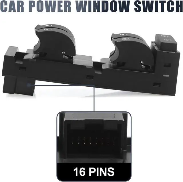 Alt view image 4 of 5 - Front Left Power Window Switch for Audi A6 RS6 S6 Allroad Quattro 4B0 959 851 B