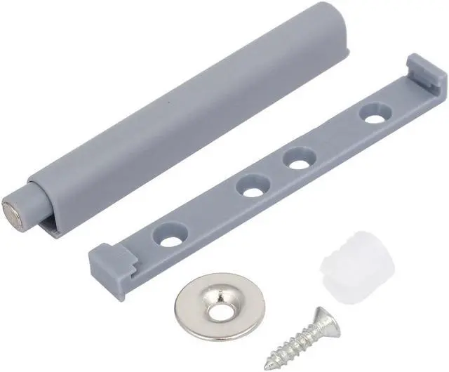 Alt view image 3 of 3 - Kitchen Cabinet Cupboard Door Push Press Open Catch Touch Latch Gray 2pcs
