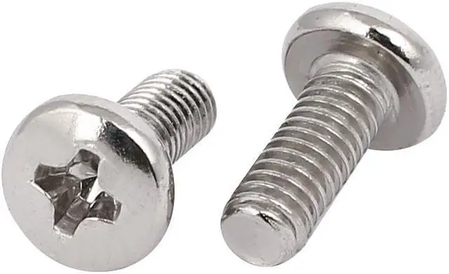 Alt view image 2 of 2 - Metal Machine Screw for PCB Board Spacer M4 x 10mm Silver Tone 10 Pcs