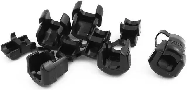 Main image of 5Pcs 7N-2 Round Cable Wire Strain Relief Bush Grommet 16mm Diameter Black
