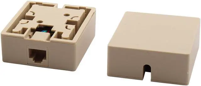 Alt view image 2 of 3 - RJ45 8P8C Cat5 Ethernet Network Cable Wall Surface Mount Connector Box 5 Pcs