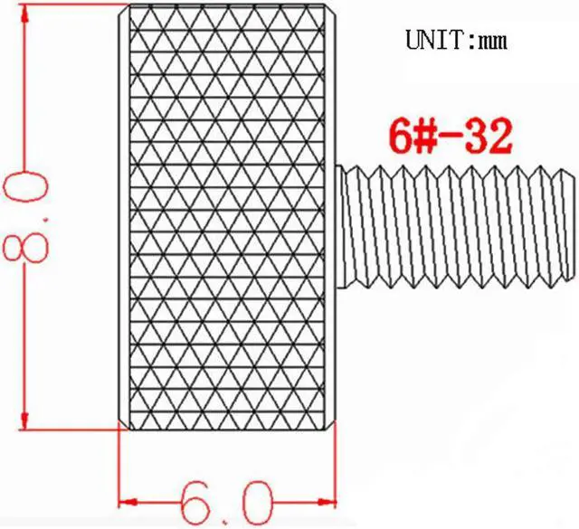 Alt view image 3 of 3 - Computer Graphics Card Flat Head Knurled Thumb Screws Green 6#-32 4pcs