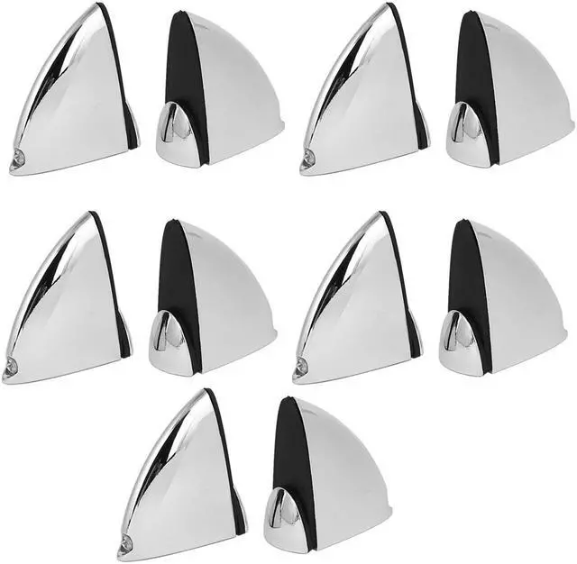 Main image of Metal Adjustable Shelf Clip Clamp Support Bracket 10pcs for 5mm-15mm Thick Glass