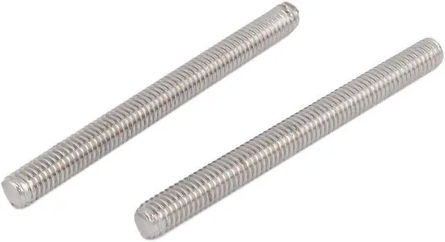 Alt view image 2 of 3 - M6 x 65mm 304 Stainless Steel Fully Threaded  Rod Bar Studs Silver Tone 10 Pcs