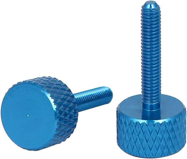 Alt view image 2 of 2 - Computer PC Graphics Card Knurled Head Thumb Screws Sky Blue M3x16mm 10pcs