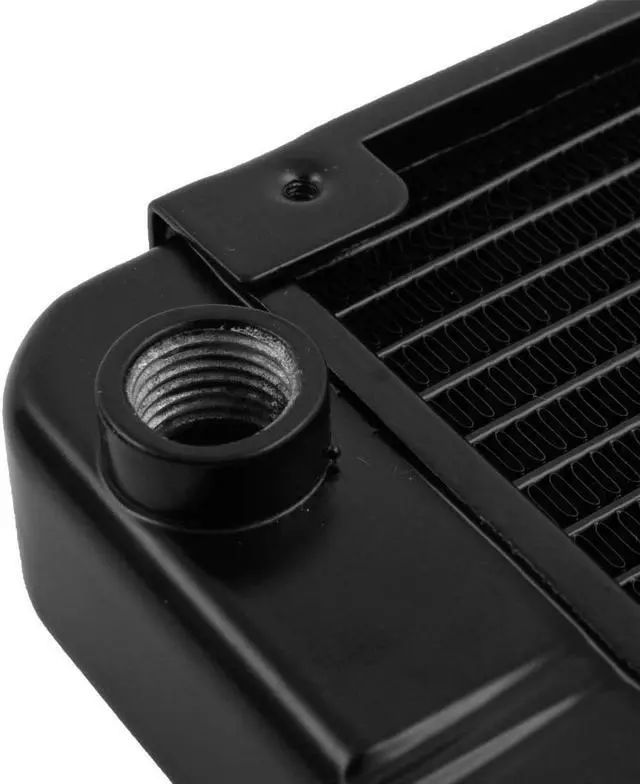 Alt view image 4 of 5 - Computer CPU Aluminum 18 Pipes Water Cooling Heat Exchanger Radiator Black