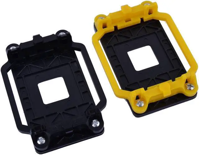 Main image of 2pcs ADM AM2 AM3 FM1 FM2 FM2+ CPU Cooler Fan Retainer Bracket Black Yellow