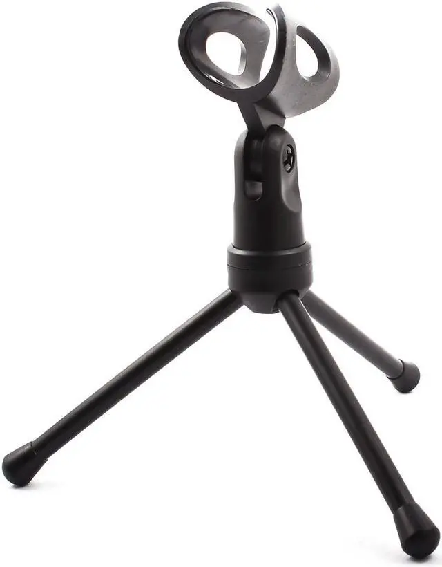 Alt view image 4 of 5 - PC Computer Adjustable Stand 3.5mm Plug Stereo Condenser Sound Microphone White