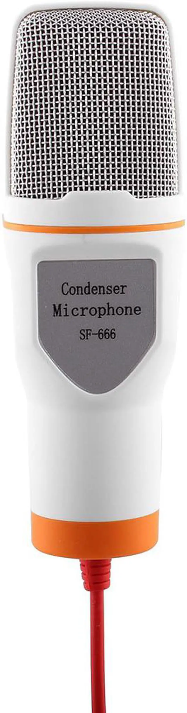 Alt view image 3 of 5 - PC Computer Adjustable Stand 3.5mm Plug Stereo Condenser Sound Microphone White