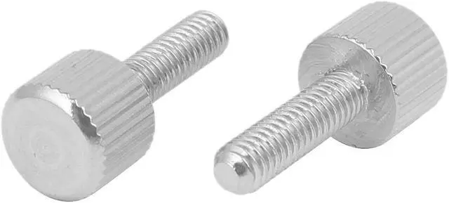 Alt view image 2 of 2 - Computer PC Case Stainless Steel Flat Head Knurled Thumb Screw M4 x 14mm 5pcs