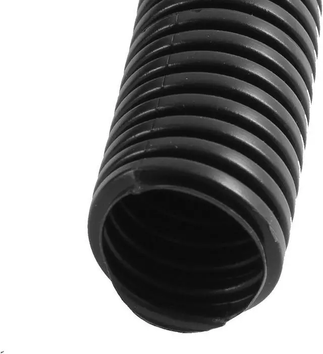 Alt view image 2 of 2 - Unique Bargains Black Flexible Bellows Hose Corrugated Tube Tubing 8M Length 21.2mm Dia