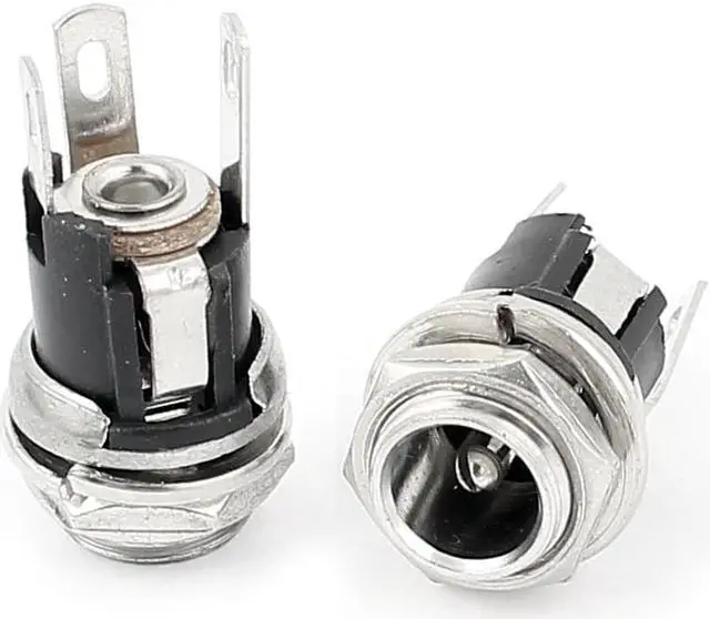 Alt view image 2 of 2 - 7 Pcs 5.5x2.1mm DC Power Supply Jack Socket Female Panel Mount Connector