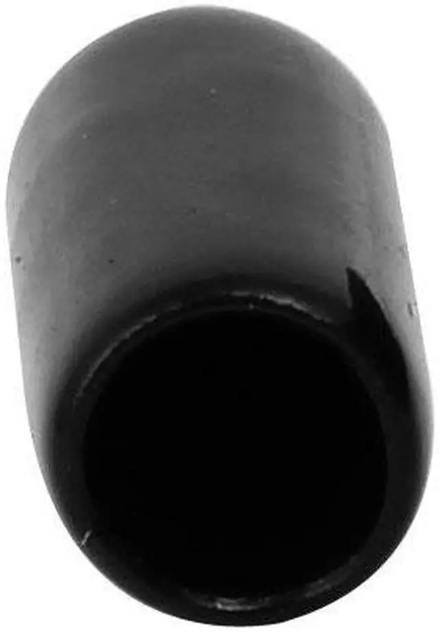 Alt view image 2 of 3 - 5mm Inner Dia Rubber Hose End Cap Screw Thread Protector Cover Black 100pcs